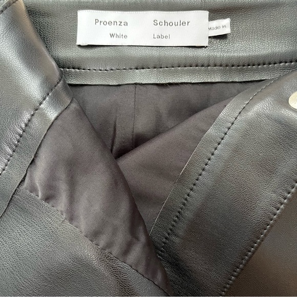 Proenza Schouler White Label Vegan Leather Wrap Skirt - Black - Picture 9 of 12